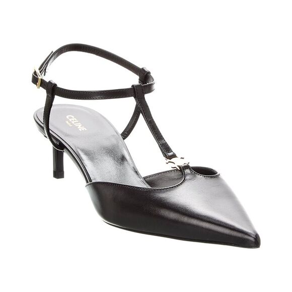 サンダル・ミュール CELINE | KITTEN MARY JANE SLINGBACK PUMP Venice Leather and Mesh Slingback Kitten Heel in Shoes | Vince